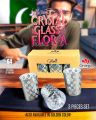 Pack of 3 Flora Crystal Shining Glass (Box Pack). 