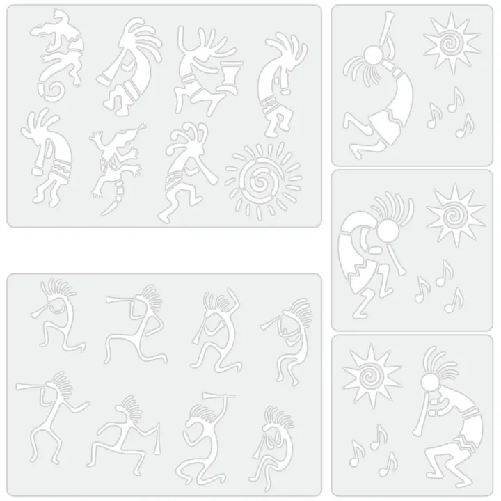 1%20Set%20A4%20and%206inch%20Kokopelli%20Stencils%20Tribal%20Style%20Painting%20Templates%20for%20Wall%20Fabric%20Canvas%20Bag%20DIY%20Decor%20-%20Image%207