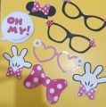 Unique Disney Minnie Mouse Photo Booth Props  Assorted Designs. 