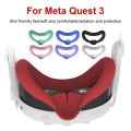 Silicone VR Face Cover for Meta Quest 3 Silicone Eye Mask Sweatproof Mask Face Cushion Replacement for VR Glasses Accessories.