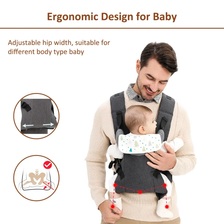 Baby%20Carrier%20Newborns%20To%20Toddler%207-45lbs%20All%20Seasons%20Foldable%20Baby%20Carriers%20Front%20and%20Back%20with%20Hip%20Seat%20Lumbar%20Support%20-%20Image%203