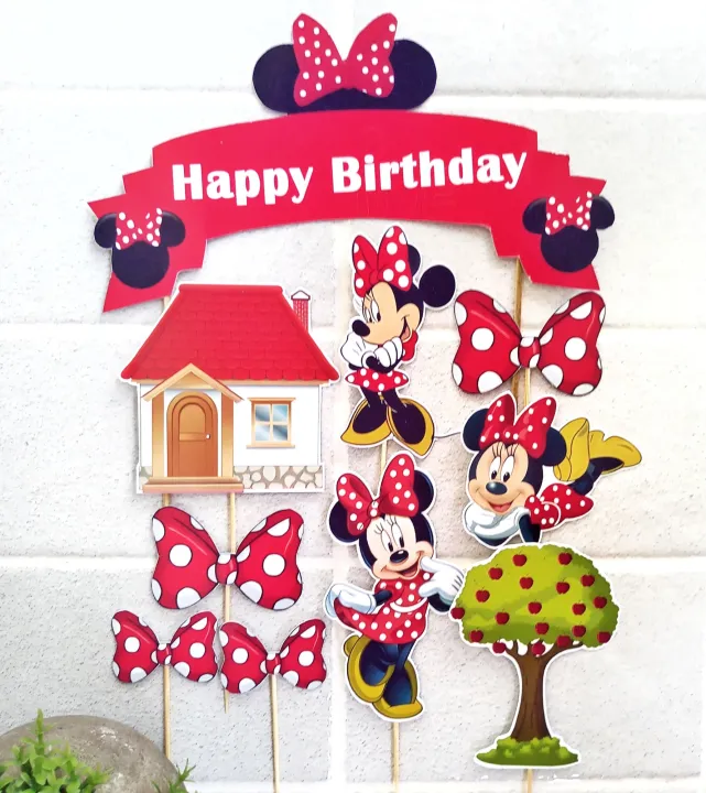 Minnie%20Mouse%20Theme%20Printable%20Picture%20Cake%20Topper%20Pack%20for%20To%20Decorate%20the%20Cake%20-%20Image%205