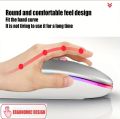 Wireless Mouse Gaming Mouse Backlight USB Compatible RGB Rechargeable Mice Silent Backlit Ergonomic Gaming Mouse for Laptop PC |. 