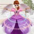 Princess Frozen Cartoon Animation Figure Elsa Doll Light Music Spinning Dance Dance Doll Model Funny Children's Gifts. 