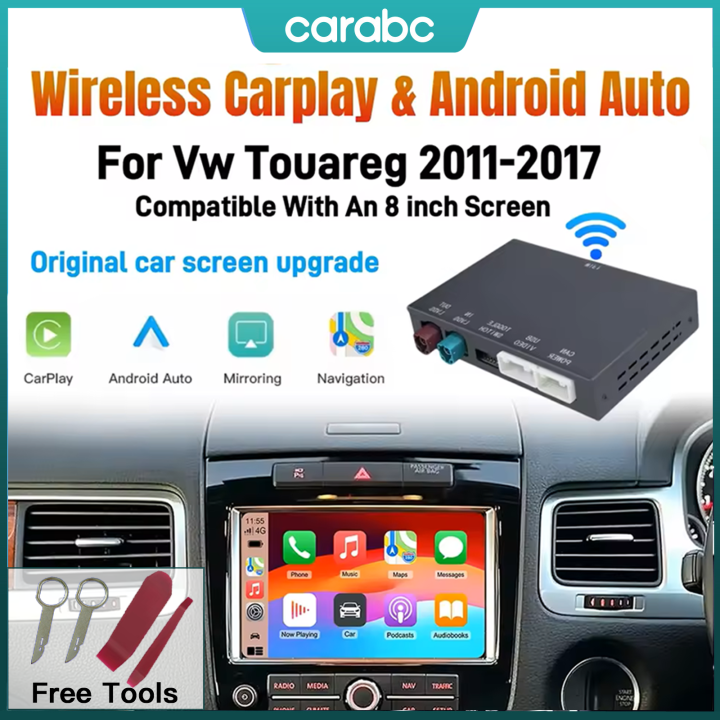 Wireless Carplay Android Auto for Volkswagen Touareg With 8-inch Screen RNS850 2011-2018 Mirroring Car Play AirPlay Multimedia