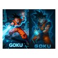 6 in 1 Anime Poster Pack – Luffy, Naruto, Goku | A5 5.8 × 8.3 inch Premium Glossy Print Cards for Wall Décor & Gifts. 