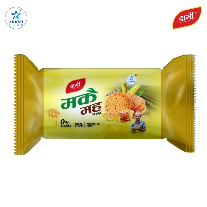 Arksh%20Food%20Dami%20Biscuit%20Corn%20&%20Honey/%20Makai%20&%20Maha%20Biscuit%20-%2050gm%20x%2012%20Packets%20-%20Image%202