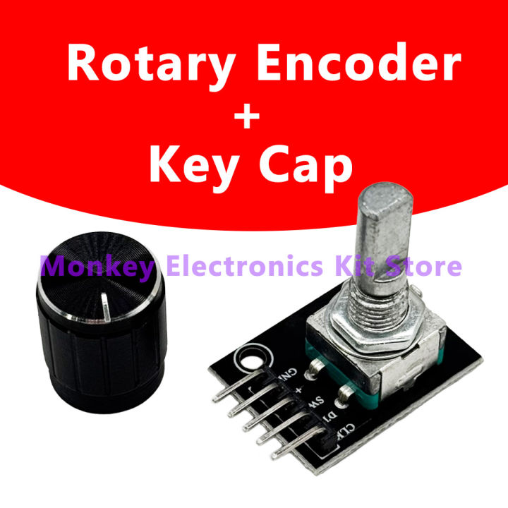 1 to 8 PCS KY-040 360 Degrees Rotary Encoder Module with Knob Cap 5V ...