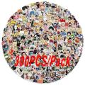 100/300Pcs Mixed Anime Stickers Cartoon Sticker Decals Laptop Motorcycle Luggage Phone Waterproof Sticker for Children Toy. 