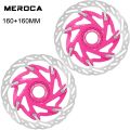 MEROCA Bicycle XR Center Lock Disc Rotor 140mm Bike Centerlock Rotor Heat Dissipation Floating Rotors 160mm Bike Brake Disc. 