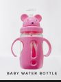 Baby Water Bottle - Food Grade Plastic, Mum Pot, Kids Water Bottle Double Handle. 