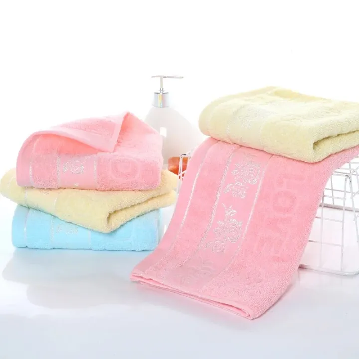 2pcs%20Cotton%20Towel%20Rose%20Thickened%20Towel%20Quick%20Absorbent%20Soft%20Quick%20Dry%20Face%20Towel%20Bathroom%20Hotel%20Travel%20Supply%20-%20Image%205