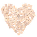 200PCS Unfinished Blank Mini DIY Wooden Square Blocks 1cm Wood Solid Cubes for Woodwork Craft Kids Toy Puzzle Making Material. 