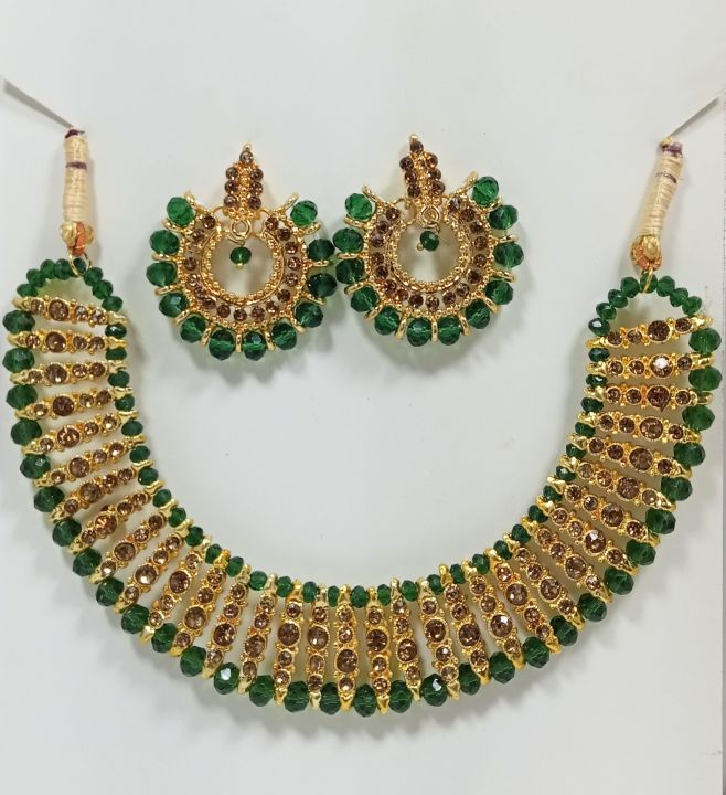 Tea%20pink%20colour%20artificial%20jewellery%20set%20of%20round%20crystal%20earrings%20and%20chowker%20neckless%20for%20girls%20and%20woman%20for%20weddngs%20paties%20and%20eid%20festivals%20in%20low%20price%20-%20Image%204