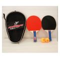 Table Tennis TT Bat with Ball and Bag. 