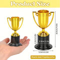6/12Pcs Plastic Gold Trophy Prizes Kids Birthday Party Favors Kindergarten Celebration Party Rewards Pinata Easter Party Fillers. 