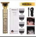 PROFESSIONAL VINTAGE T9 DRAGON STYLE TRIMMER FOR MEN, USB RECHARGEABLE OUTLINE EDGER BEARD TRIMMER, GROOMING KIT FOR MEN. 