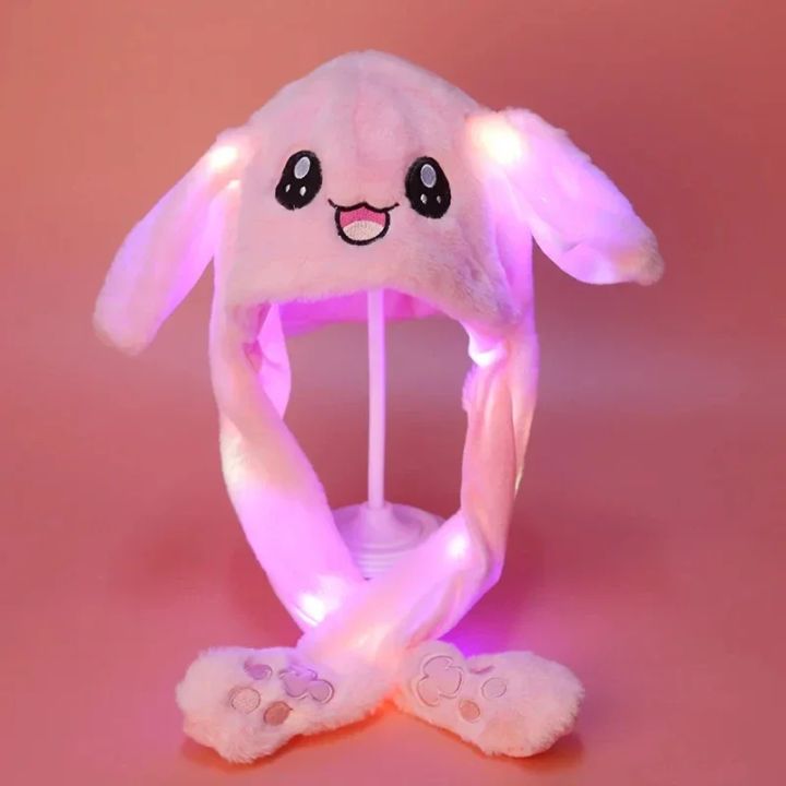 Glowing%20Rabbit%20Hats%20Children%20Plush%20Hat%20After%20Pressing%20The%20Paw%20The%20Ear%20Can%20Move%20Hair%20Band%20Decoration%20Prop%20Cosplay%20Adult%20Cute%20Hat%20-%20Image%203
