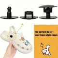 100pcs Plastic Shoe Rivets - Quick Repair Accessory for Foam Clogs and Slip-On Footwear - Durable Snap Fastener Buttons - Black. 