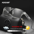 KDEAM Photochromic And Polarized Sunglasses Men Category 3 Polarized Sun Glasses Women Unique Frame Surface Eyewear With Case.