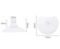 Nipple Shield For Breasts, Encourages Baby's Attachment to Breast, Pack of 2 Nipple Shields Great for Problems with Latching, Cushions Sore or Sensitive Nipples , Ultra-Thin Flexible 100% Silicone Breast Nipple Shield & Nipple Protector With Case. 