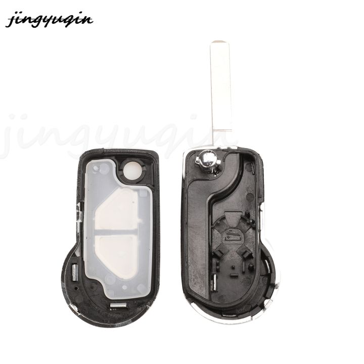 Jingyuqin%202/3%20Buttons%20Flip%20Folding%20Remote%20Car%20Key%20Shell%20Case%20Fob%20For%20Citroen%20DS3%20With%20Uncut%20VA2%20Blade%20Housing%20Cover%20-%20Image%206