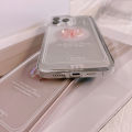 Clear Case with Pink Bow for iPhone 15 14 13 12 11 Pro Max Plus 7 8 SE XS, Cute Transparent Stylish Shockproof Protective Cover. 