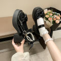 2026 Lolita Shoes Black Super High Heels Mary Jane Shoes Women Chunky Platform Pumps Woman Ankle Buckle Party Shoes. 