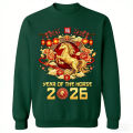 Chinese New Year Unisex Pullover 2026 Year of The Horse Sweatshirt Latest Trendy Style Fashion Streetwear Men Women Clothing. 