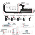 Throttle Cable Mount Bracket Cable Mounting Kit 304147 For EZ‑EFI For Automatic Transmission TV Cables GM 700R4 Transmissions. 