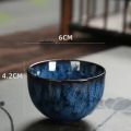 Ceramic Teacup 60ML Chinese Style Tea Cup Mini Tea Set Kitchen Dining Bar Espresso Coffee Cups Household Office Cup Tableware. 