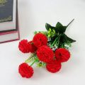 1PC 10 Layers of Simulated Flowers 7 Head Carnation Bouquet, Home Decoration for Weddings and Valentine's Day. 