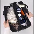 New Large capacity makeup bag dry wet separation double layer toiletry bag travel essential portable Cosmetics organizer. 