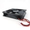 100% Brand New 12v 0.12A Fan Dual Ball Bearings 120mm x 120mm x 25mm 5 inch 12v Brushless DC Cooling Exhaust Fan, For Desktop. 