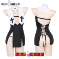 Cosplay nun costume sexy nun slit back tie NC-690. 