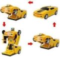 Car to Robot Converting Toys with Light and Sound for Children Indoor/Outdoor Play Toys for Kids. 