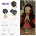 Anime Figures 3D Lamp Tanjirou Nezuko Zenitsu Led Night Light Remote Control Smart Touch Lamp Room Decor Birthday Christmas Gift. 