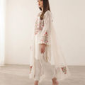 Women's Georgette Embroidery Ready Made 3 Piece Shalwar Kameez Stylish Dress.