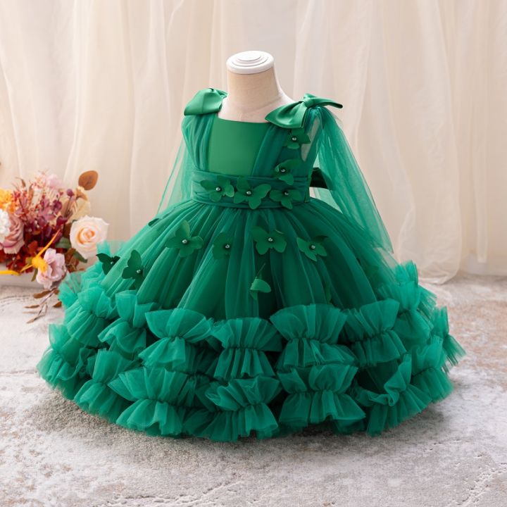 Girls%20Princess%20Dress%201-5%20Y%20baby%20Girls%20Wedding%20Sleeveless%20Three-Dimensional%20butterfly%20Mesh%20Carnival%20Birthday%20Party%20Evening%20Dress%20-%20Image%202