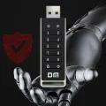 DM FD063 256-bit Encrypted USB Drive Password Secure Flash Drive USB3.2 U Disk Support Reset/Wipe/Auto Lock Function. 