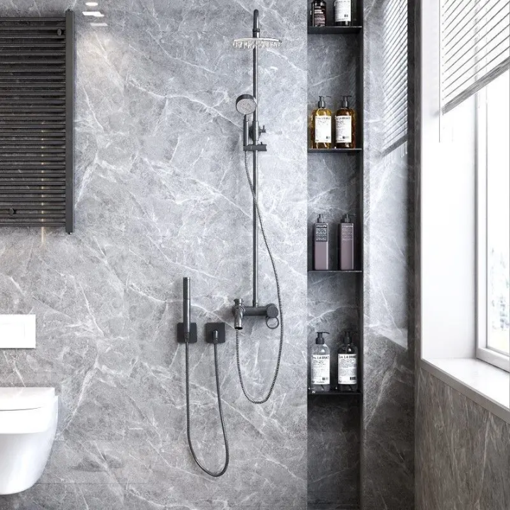 Wallpaper Roll with 10 Meters Waterproof Mould Proof Stickers Bathrooms