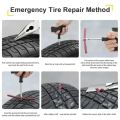 Universal Tubeless Tire Repair Kit - 30s Quick Plug & String Strips for Car/Motorcycle/Truck Emergency Puncture Fix. 