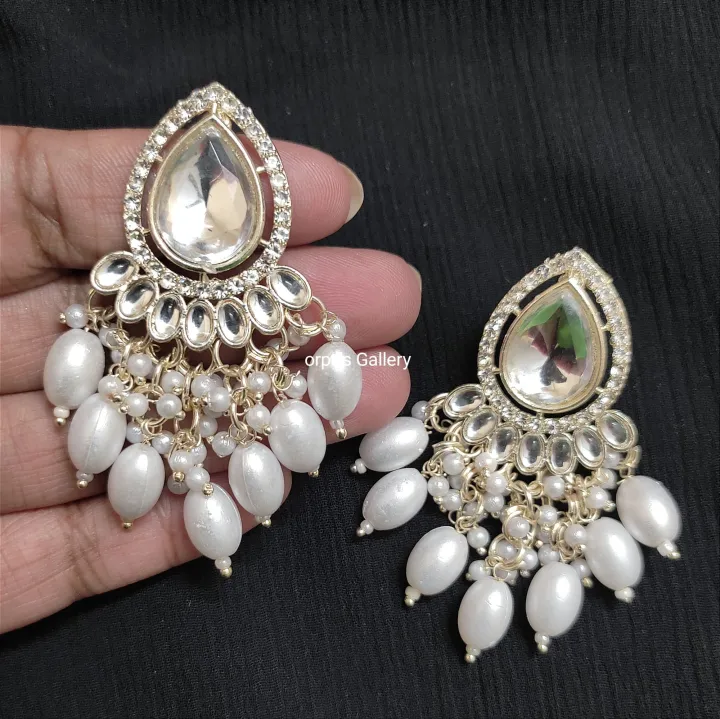 Kundan%20Earrings%20Jewelry%20for%20Women%20with%20Pearl%20And%20Stone%20Ear%20Jewelry%20Gold%20Plated%20Stylish%20Traditional%20Earring%20for%20Women%20-%20Image%202