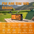Emergency Crank Solar Radio XHDATA D608WB FM/AM/SW/NOAA Alert Portable Radio Charging 3000mAh Power Bank LED Flashlight . 