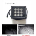 CCTV LEDS 9pcs Array Led dc 12V CCTV Fill Light IR illuminator infrared lamp Outdoor Waterproof IR Night Vision for CCTV Camera. 