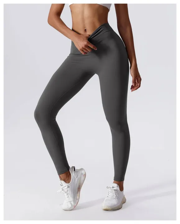 Yoga%20Pants%20Back%20V-Waist%20Fitness%20Hip%20Lift%20Honey%20Peach%20Hip%20Sports%20Tights%20No%20Awkwardness%20Thread%20Warp%20Hip%20Long%20Pants%20-%20Image%203