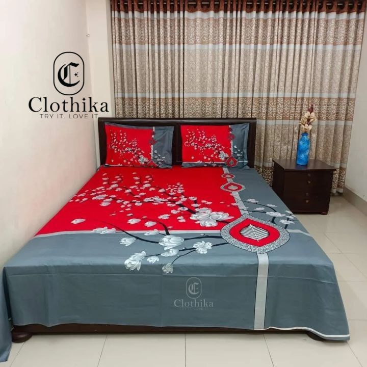 Digital%20Home%20tex%20Luxury%20Panel%20Fashionable%20Bedsheet%20with%202%20pillows%20cover%20&%201%20side%20pillow%20cover%20%20for%20Home%20Decoration%20from%20Clothika%20-%20Image%202