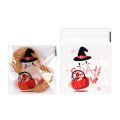 100Pcs Halloween Plastic Candy Cookies Gift Bag Self Adhesive Snack Wrap Bag Halloween Party Decorations Supplies Kids Gifts. 