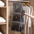Handbag Storage Hanging Purse Organizer Bedroom Organization Dust-Proof Holder Bag for Wardrobe Closet. 