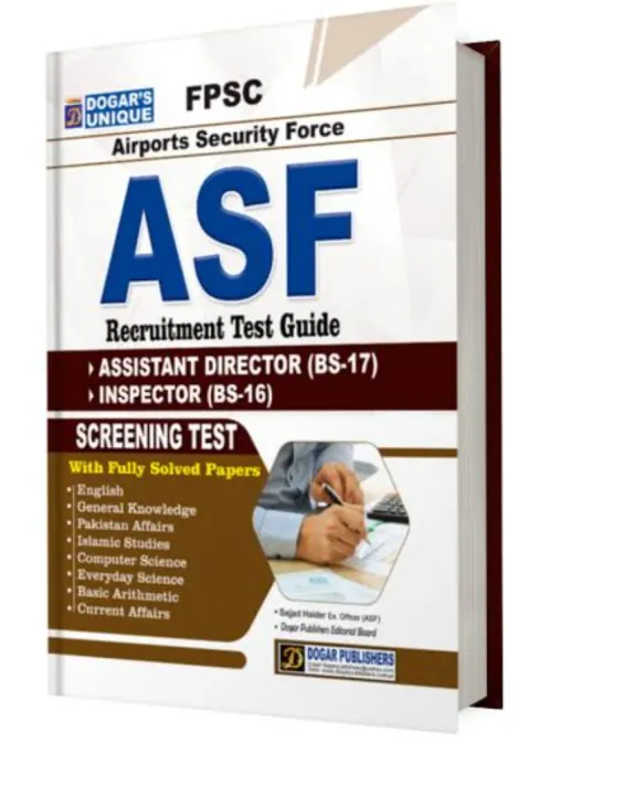 ASF Recruitment Test Guide ( FPSC) by Dogar Publishers | Daraz.pk